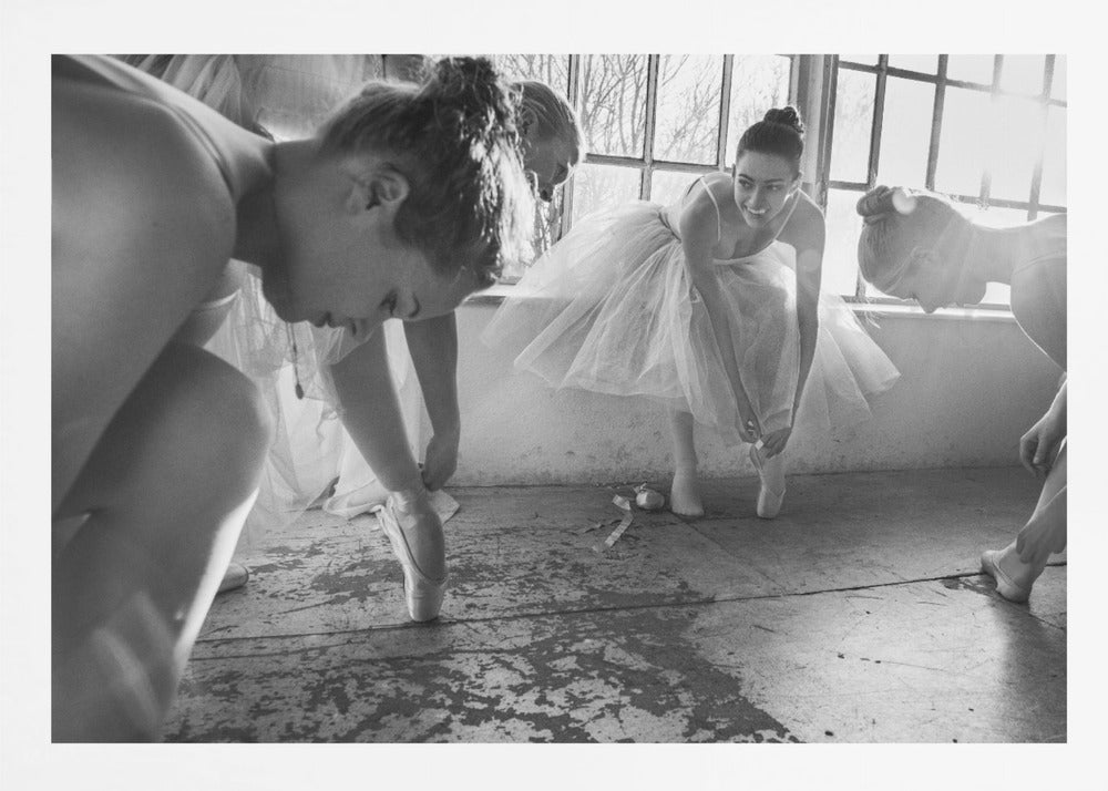 Ballet dancers preparation... - Poster / Art Print