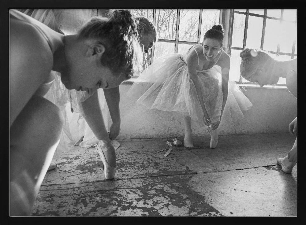 Ballet dancers preparation... - Poster / Art Print