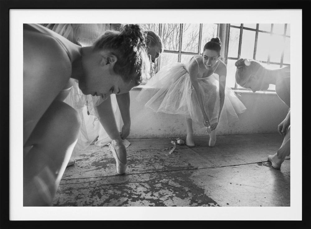 Ballet dancers preparation... - Poster / Art Print