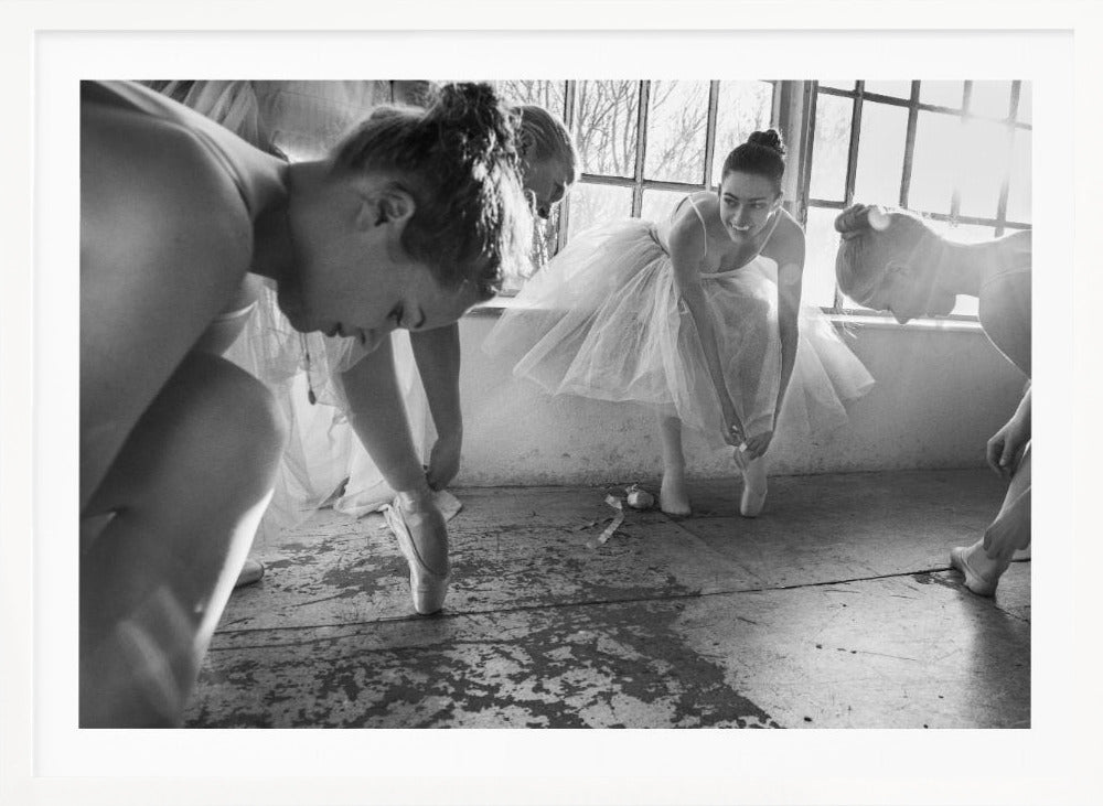 Ballet dancers preparation... - Poster / Art Print