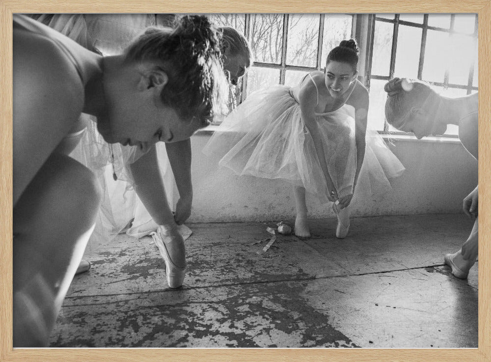 Ballet dancers preparation... - Poster / Art Print