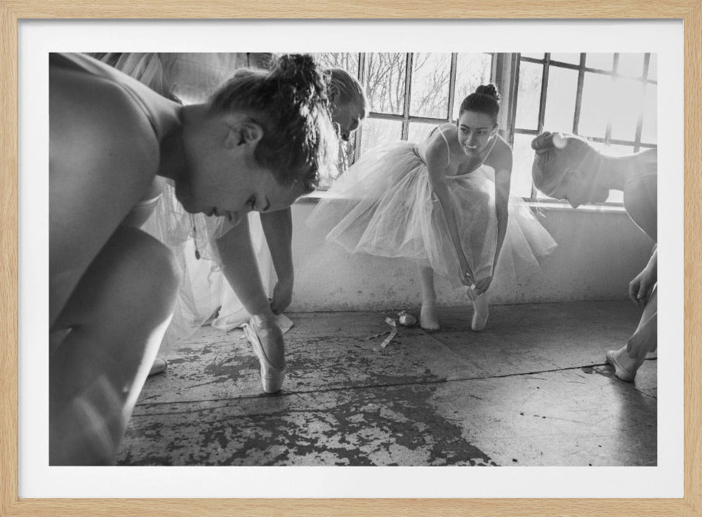 Ballet dancers preparation... - Poster / Art Print