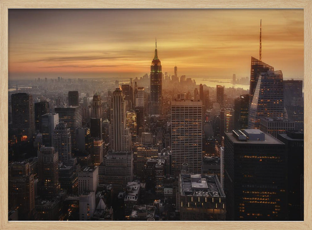 Manhattan's light - Poster / Art Print