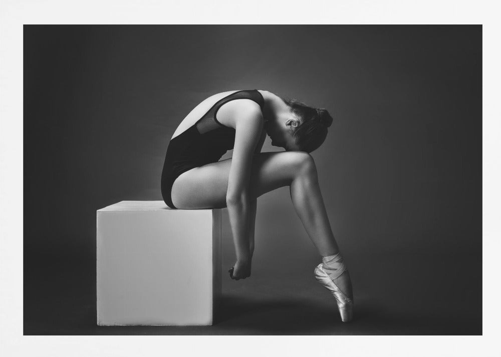 The nymph (the ballerina on the cube) - Poster / Art Print