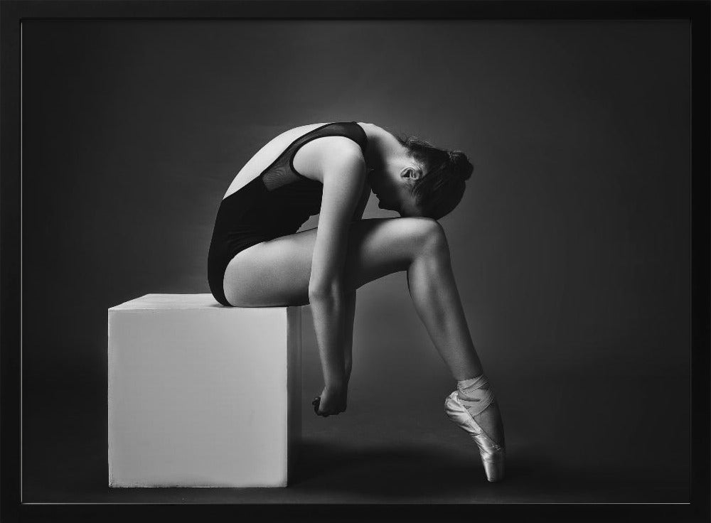 The nymph (the ballerina on the cube) - Poster / Art Print