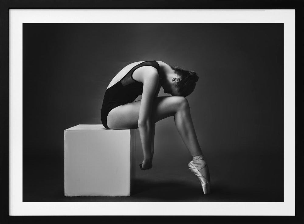 The nymph (the ballerina on the cube) - Poster / Art Print
