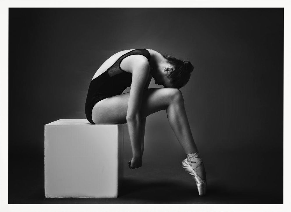 The nymph (the ballerina on the cube) - Poster / Art Print