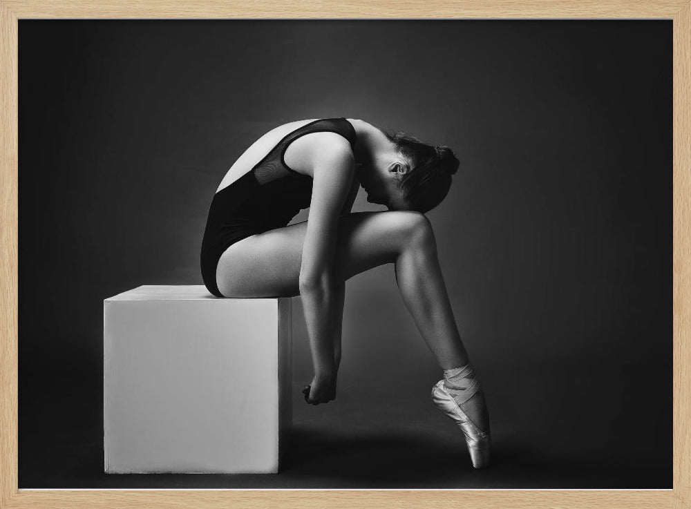 The nymph (the ballerina on the cube) - Poster / Art Print