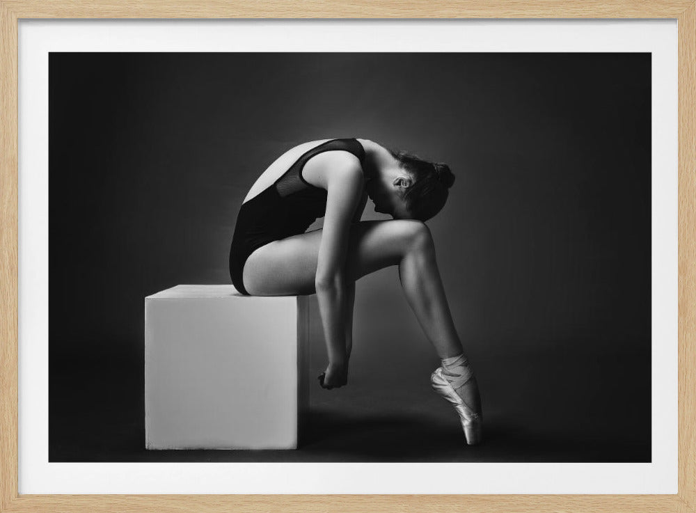 The nymph (the ballerina on the cube) - Poster / Art Print