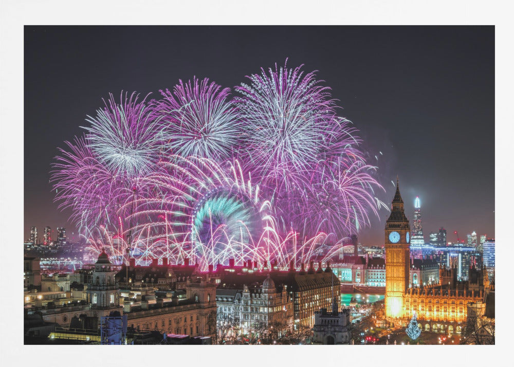 New Year Fireworks - Poster / Art Print