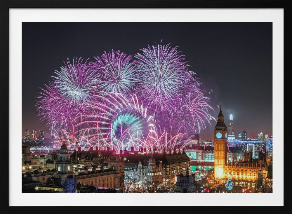 New Year Fireworks - Poster / Art Print