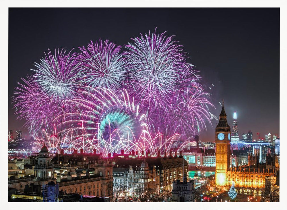 New Year Fireworks - Poster / Art Print