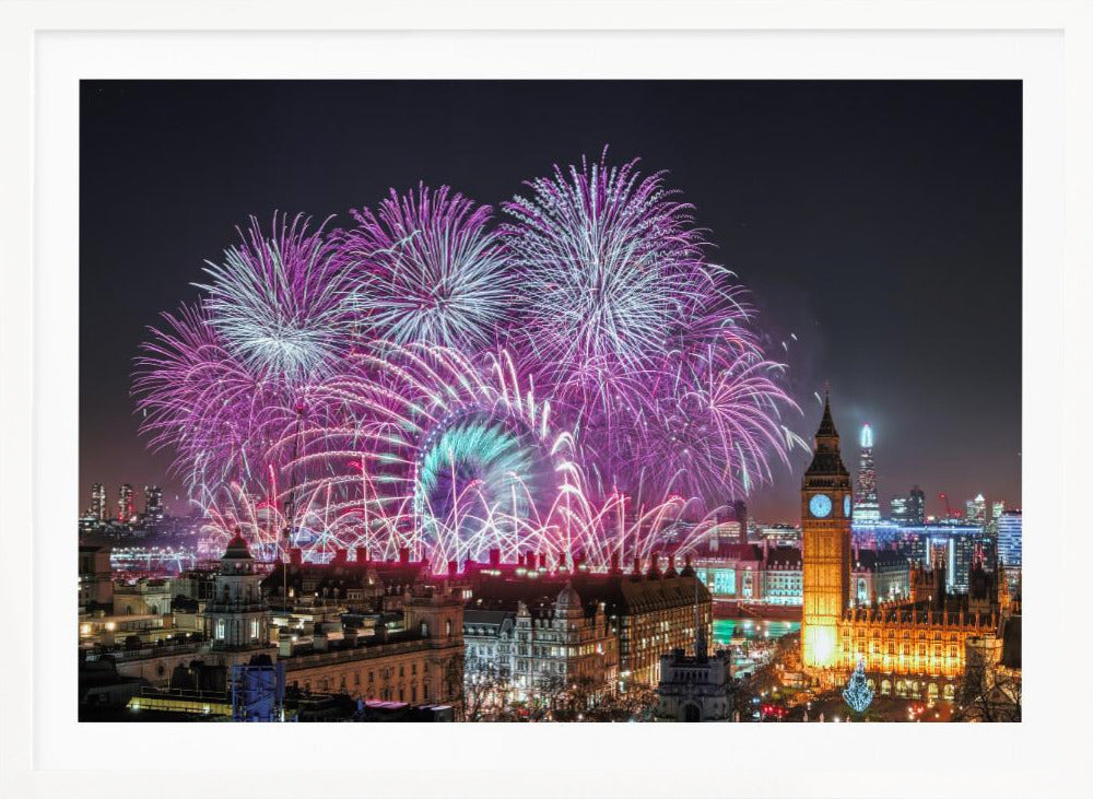 New Year Fireworks - Poster / Art Print