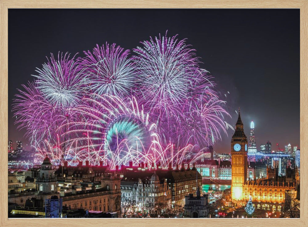 New Year Fireworks - Poster / Art Print