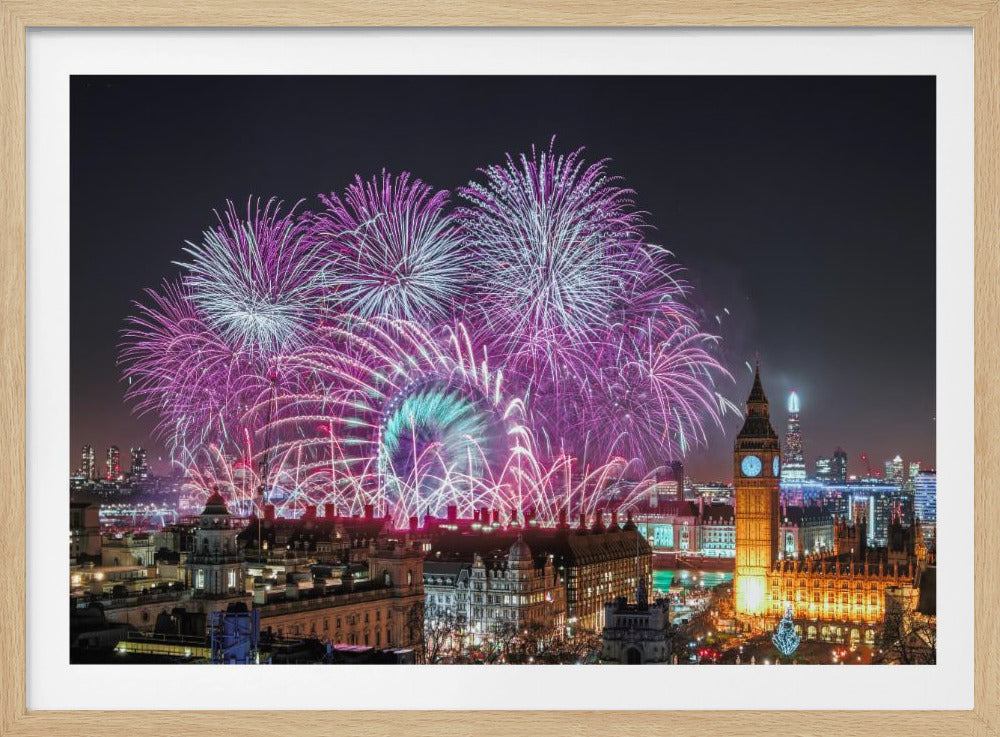 New Year Fireworks - Poster / Art Print