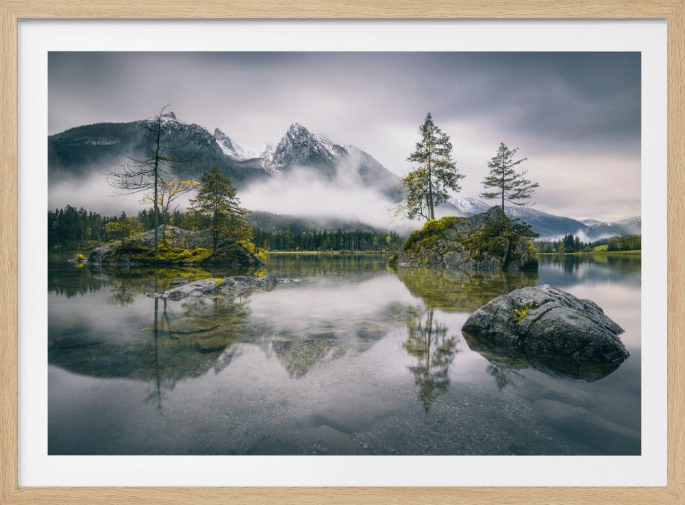 Rainy morning at Hintersee (Bavaria) - Poster / Art Print