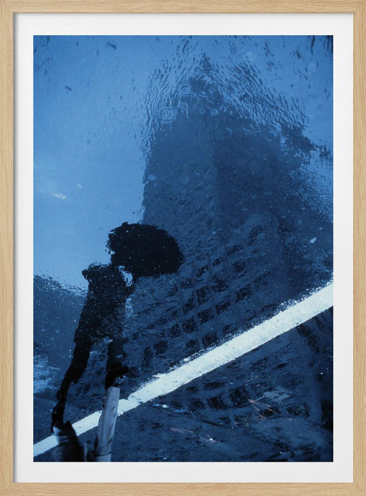 Swinging in the rain (from the series New York Blues) - Poster / Art Print
