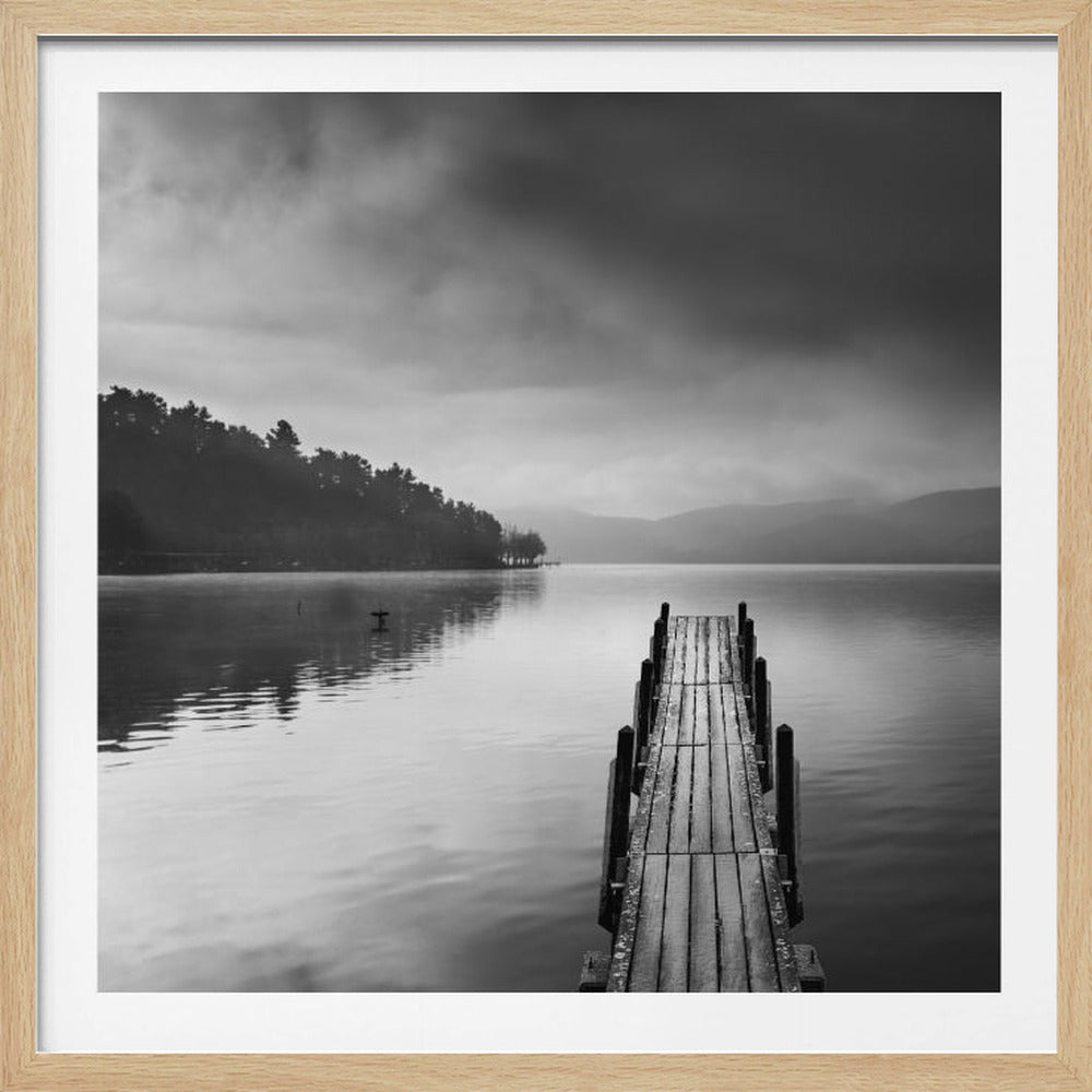 Lake view with Pier II - Poster / Art Print