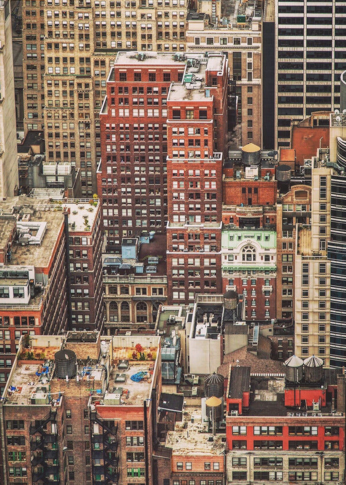 Multi colour Manhattan - Poster / Art Print