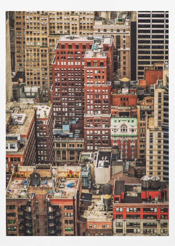 Multi colour Manhattan - Poster / Art Print