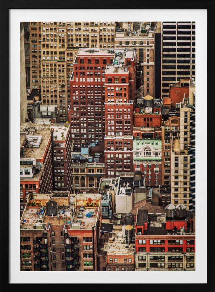 Multi colour Manhattan - Poster / Art Print
