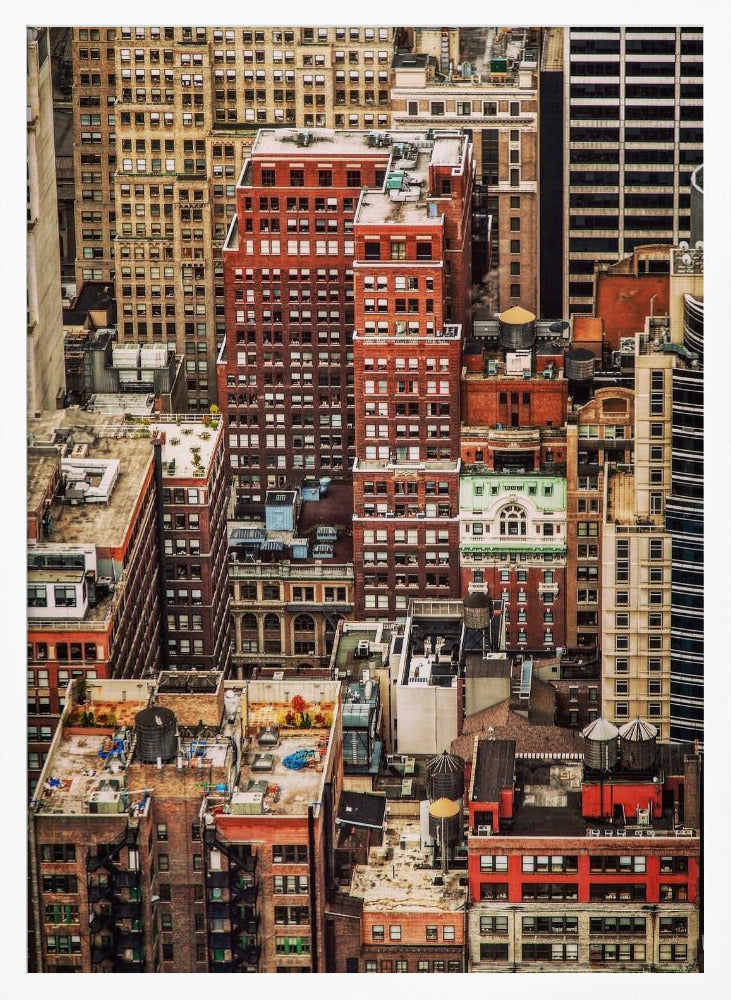 Multi colour Manhattan - Poster / Art Print