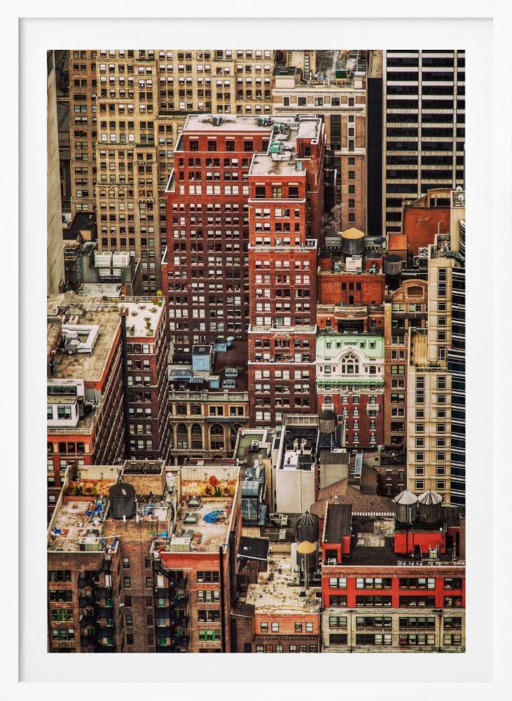 Multi colour Manhattan - Poster / Art Print