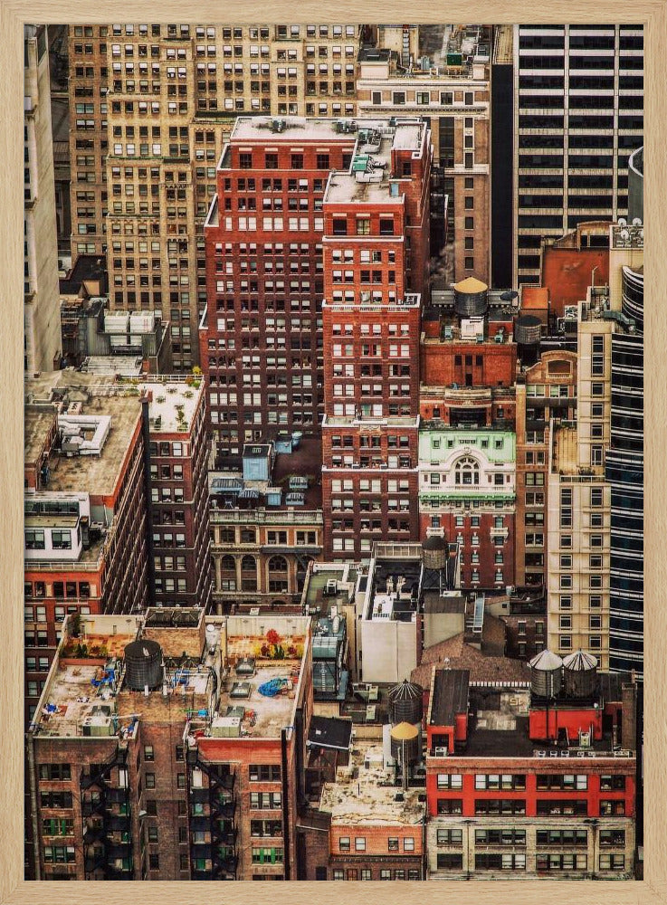 Multi colour Manhattan - Poster / Art Print