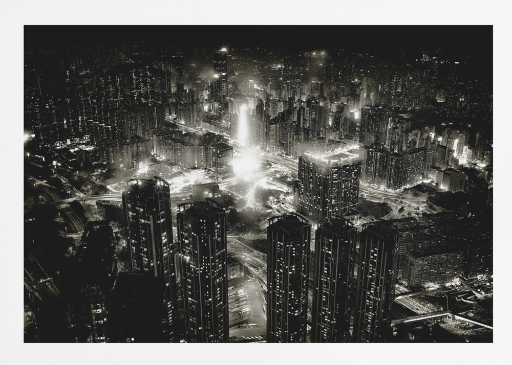 hong kong night - Poster / Art Print