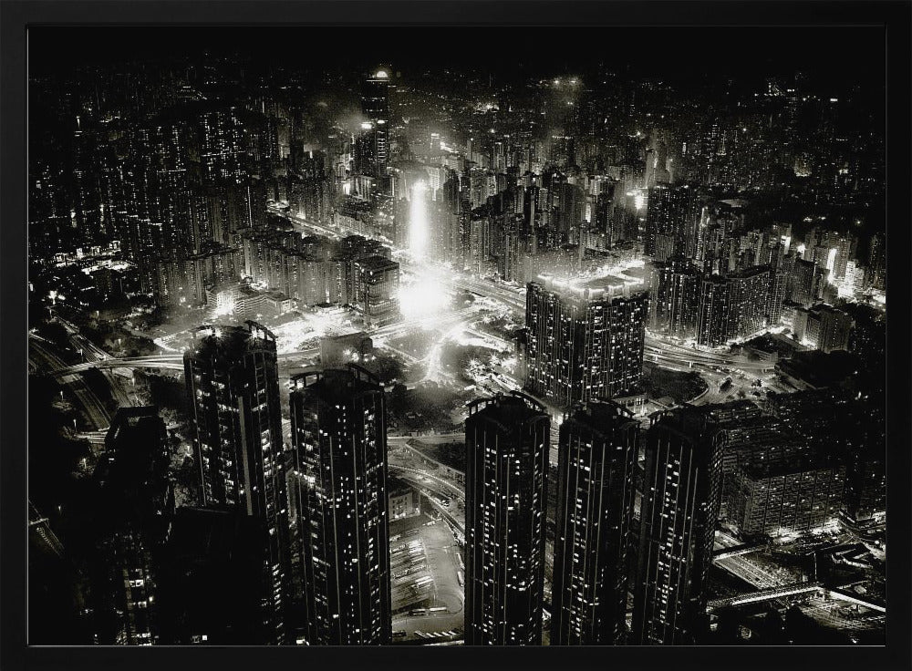 hong kong night - Poster / Art Print