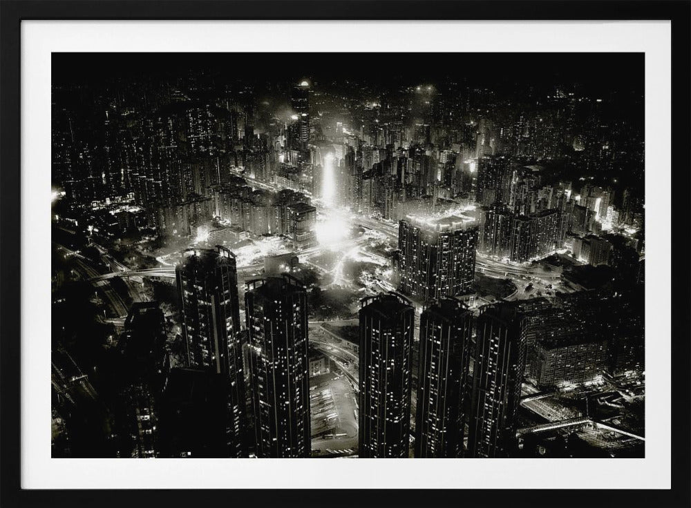 hong kong night - Poster / Art Print