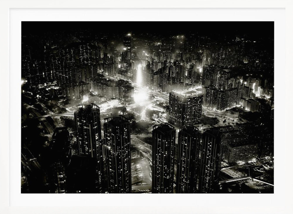 hong kong night - Poster / Art Print