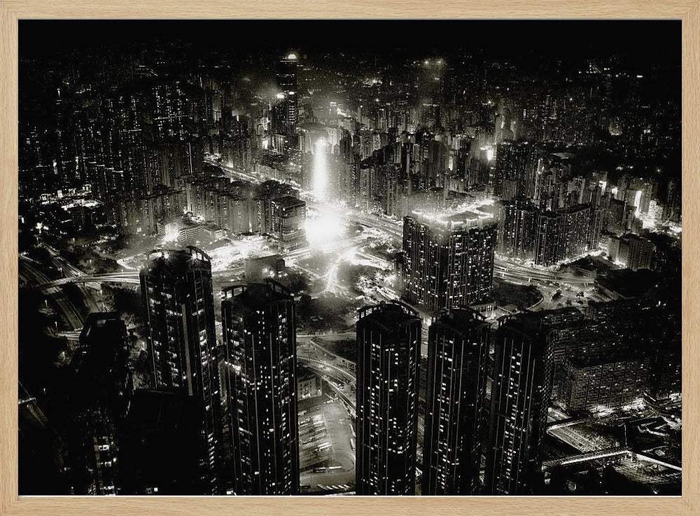 hong kong night - Poster / Art Print