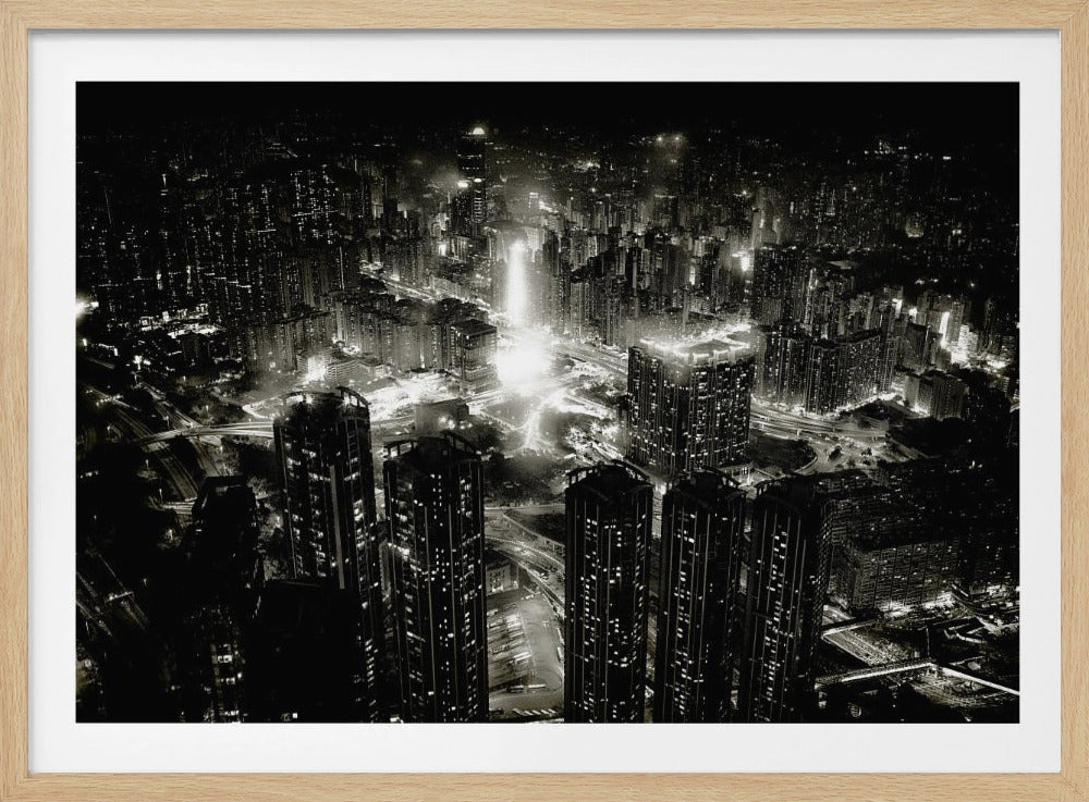 hong kong night - Poster / Art Print