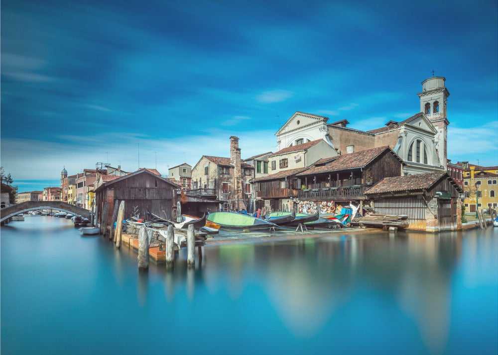 Gondola workshop in Venice - Poster / Art Print
