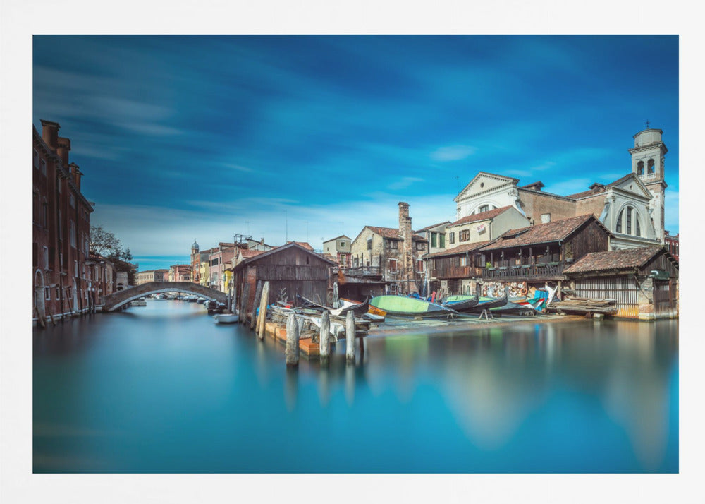 Gondola workshop in Venice - Poster / Art Print