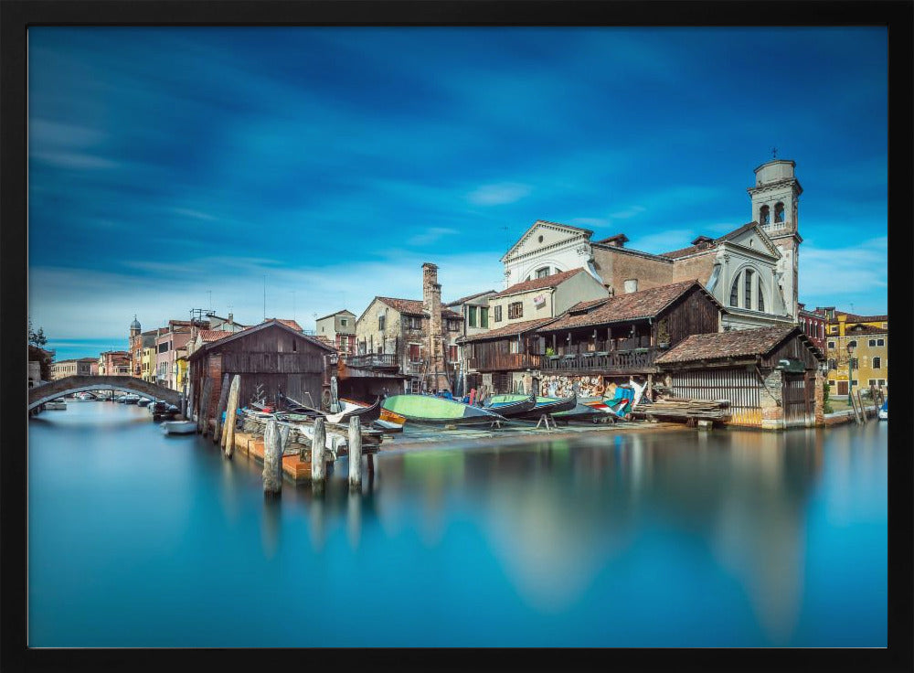 Gondola workshop in Venice - Poster / Art Print