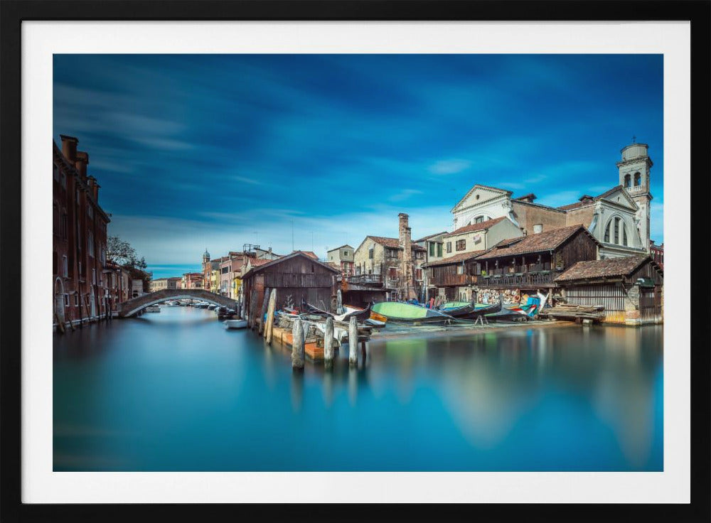 Gondola workshop in Venice - Poster / Art Print