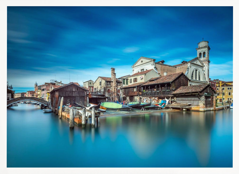 Gondola workshop in Venice - Poster / Art Print