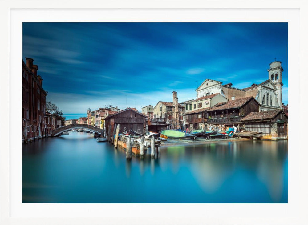 Gondola workshop in Venice - Poster / Art Print