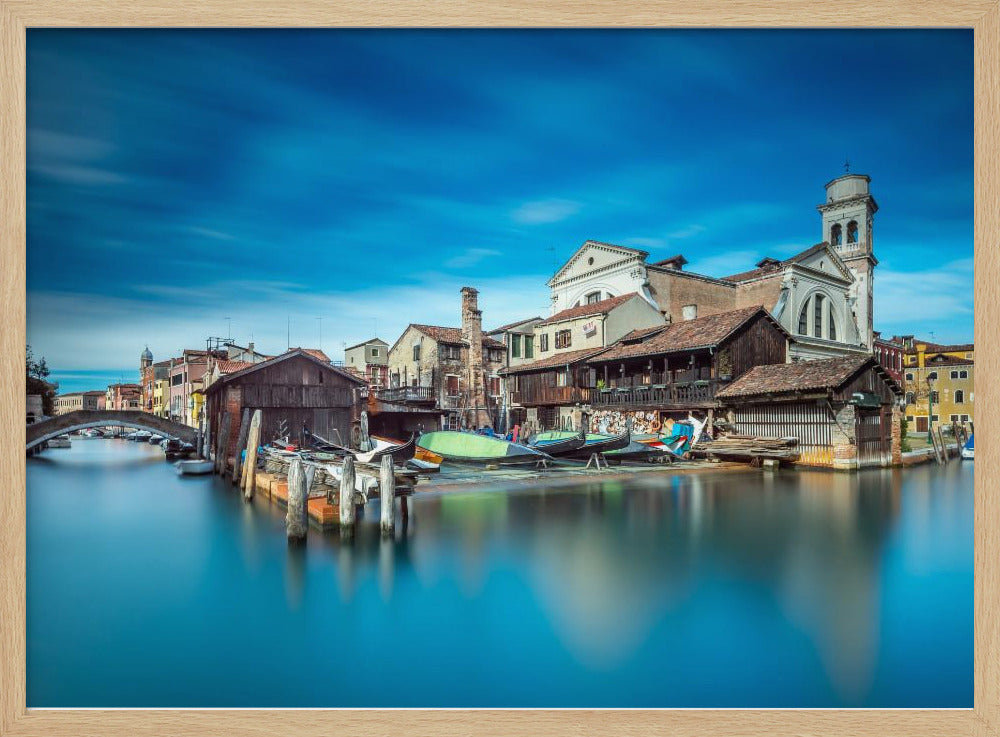 Gondola workshop in Venice - Poster / Art Print