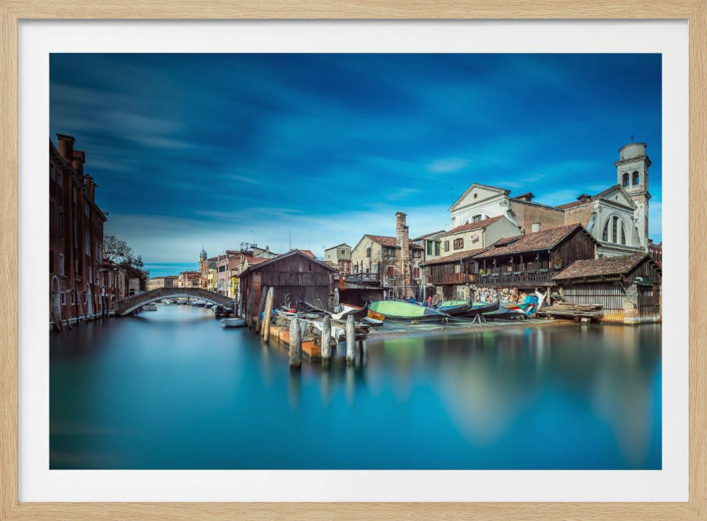 Gondola workshop in Venice - Poster / Art Print