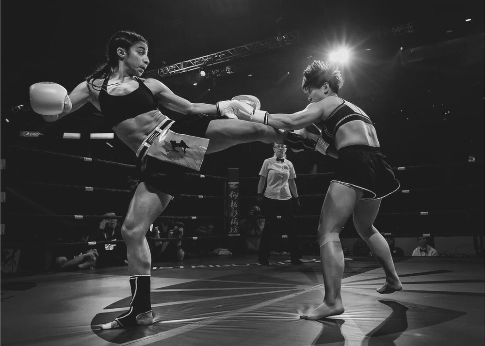 Kickboxing fighting - Poster / Art Print