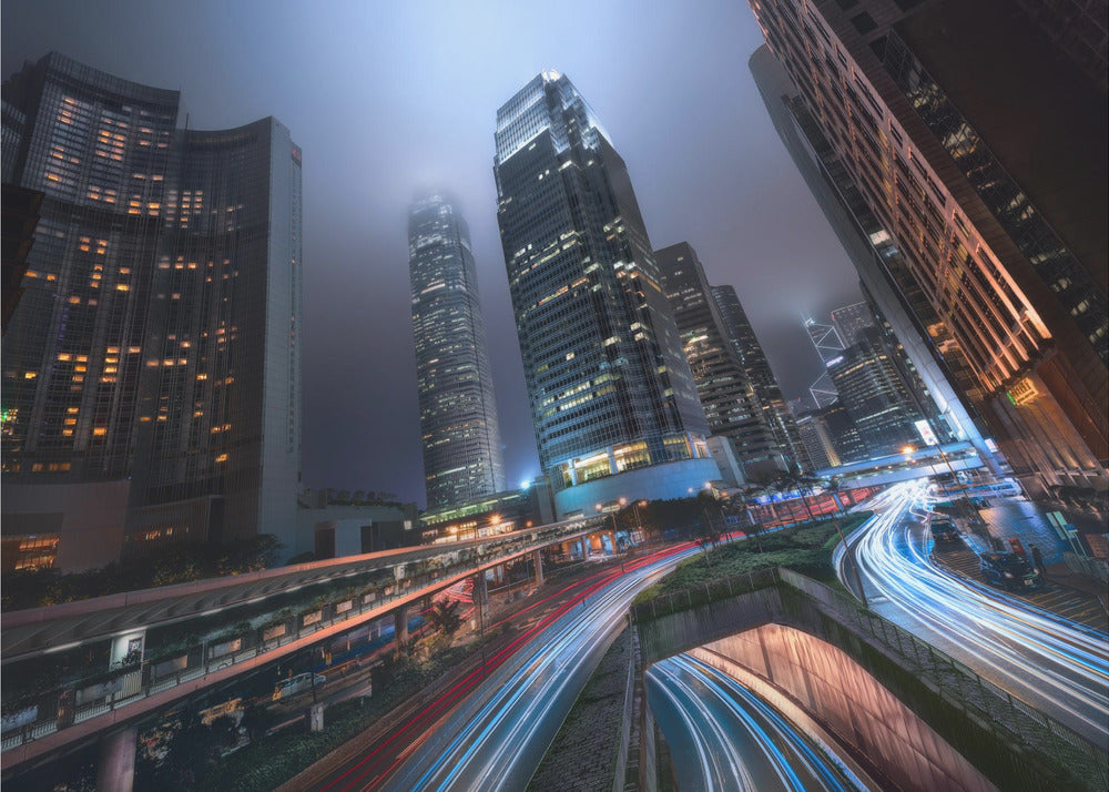 Hong Kong City Lights - Poster / Art Print