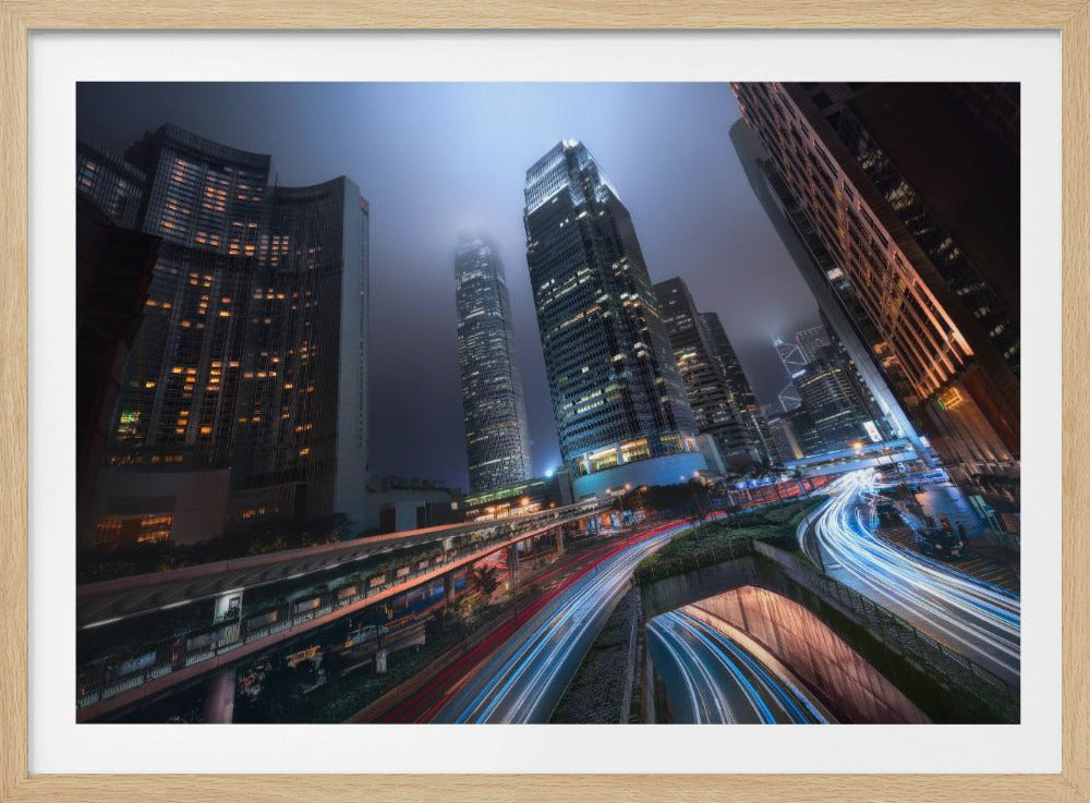 Hong Kong City Lights - Poster / Art Print