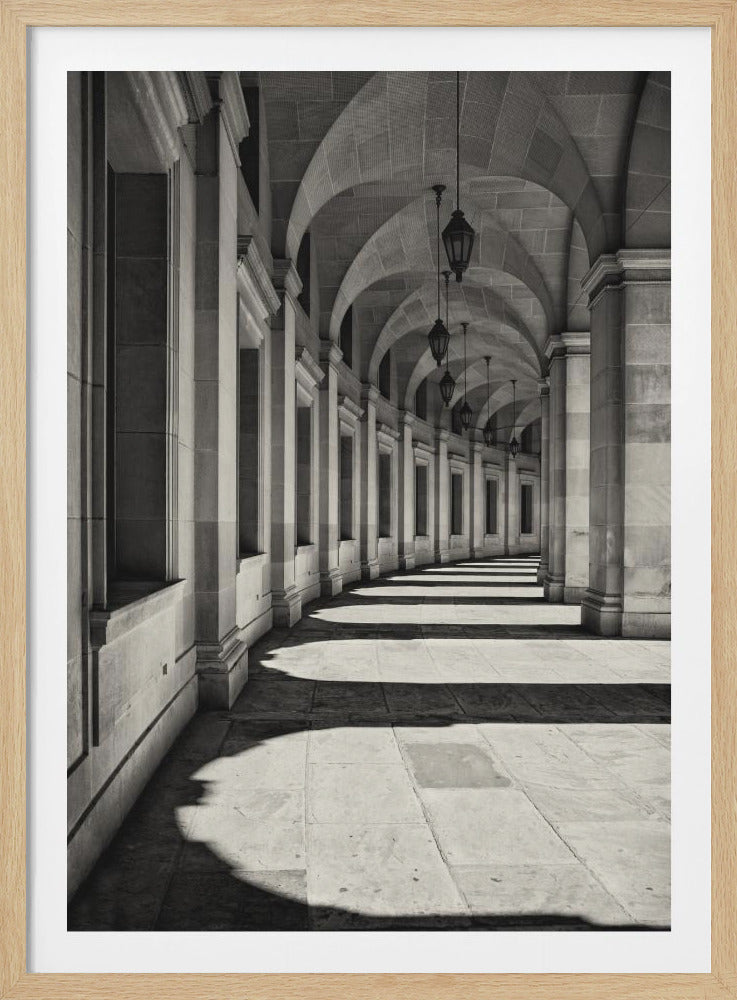 Curved Corridor - Poster / Art Print
