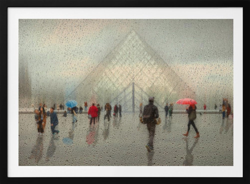 Rain in Paris - Poster / Art Print