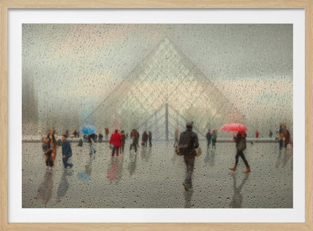 Rain in Paris - Poster / Art Print