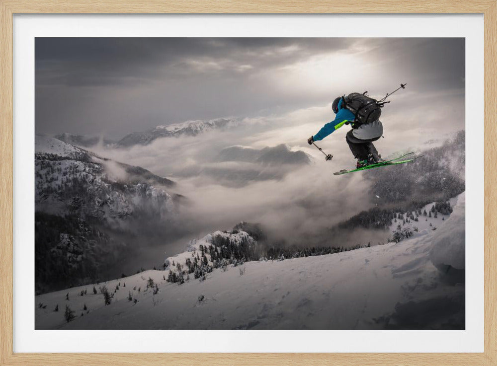 Backcountry skiing - Poster / Art Print
