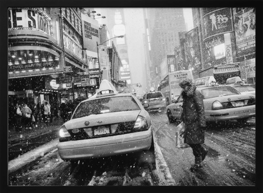 New York in Blizzard - Poster / Art Print